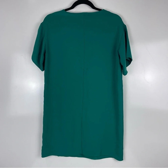 Aritzia Babaton Aaron V-Neck Mini Shift Dress Green Size XXS - Picture 2 of 9